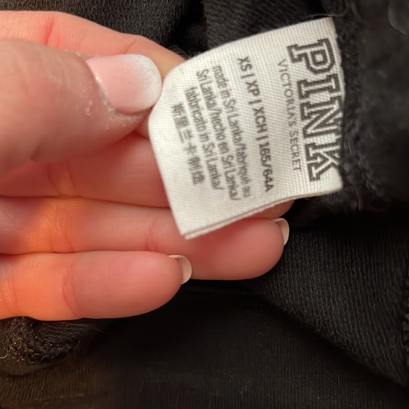 Victoria secret XS black pants joggers - Picture 2 of 3